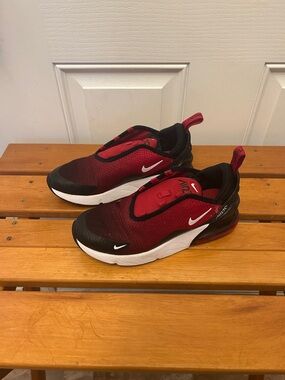 Nike Kids Red and Black Air Max 7C Sneakers Size 3Y